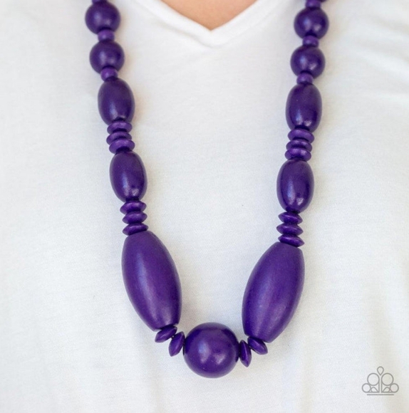 Summer Breezin Purple Necklace - Picture 2 of 8